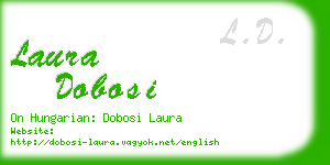 laura dobosi business card